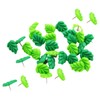 30 Piezas Chinchetas Decorativas Forma de Verde Resina y Multifuncionales