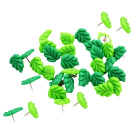 30 Piezas Chinchetas Decorativas Forma de Verde Resina y Multifuncionales para Tableros de Corcho y Uso Doméstico
