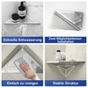 Bernkot Corner Shower Shelf, Stainless Steel 304 Bathroom Shelf with