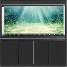 MIRRORANG 91 x 50 cm Aquarium Background Water Plant Bubble Underwater Ocean Floor Fish Tank Poster Background Vinyl Background