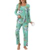 Anyally Women's Fall Pajama Sets, 2-Piece Lounge Sleepwear Ladies Pjs