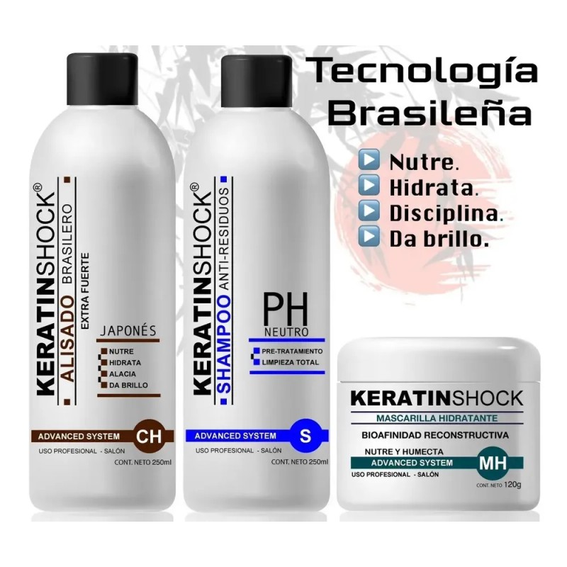 Keratinshock Keratina Brasileña Alaciado Japones