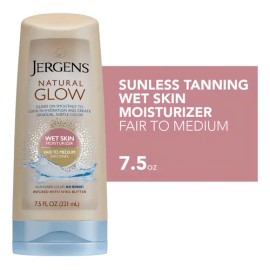 Loción Corporal Y Manos Jergens Bronceado Sin Sol Con Brillo