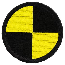 Crash Test Patrol Patch - 2" Diameter Round Embroidered Patch (Hook & Loop Fastener)