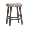 Hillsdale Furniture Saddle Counter Stool, Rustic Gray