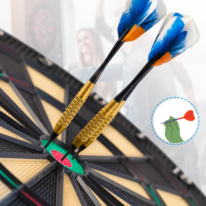 Samamoca Pack of 250 Soft Dart Tips, Plastic Tips for