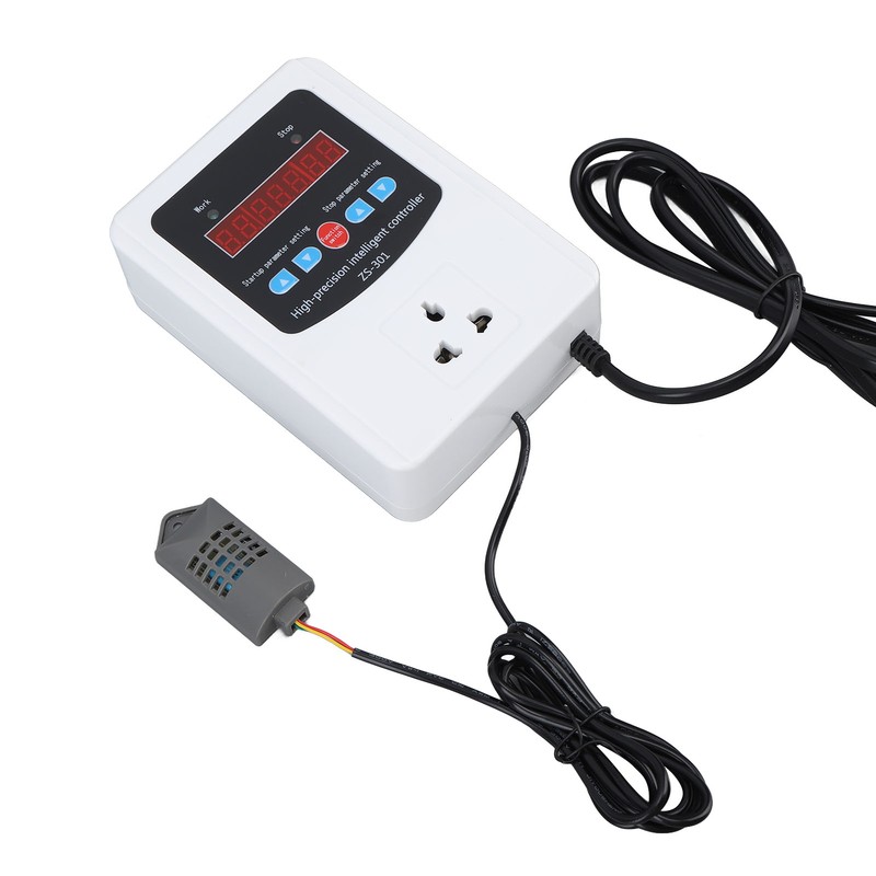 1500W Digital Humidity Controller LCD Display Humidistat Plastic Timing Air