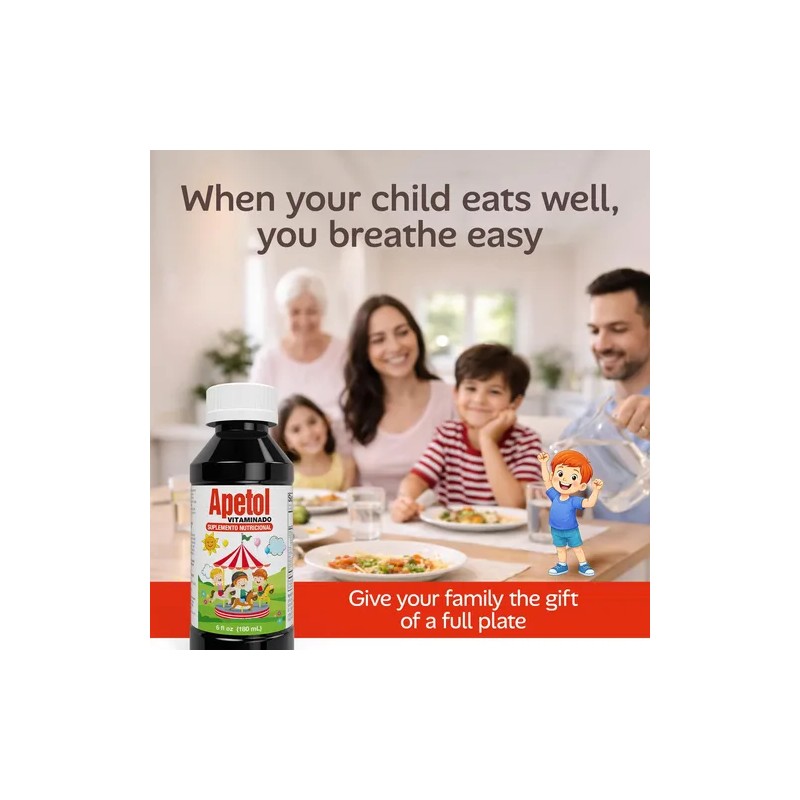 Apetol Vitaminas Líquidas Niños Y Adultos 6 Fl Oz Pack