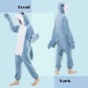 NEWCOSPLAY Unisex Adult Shark Onesie Pajamas Animal One Piece Costume