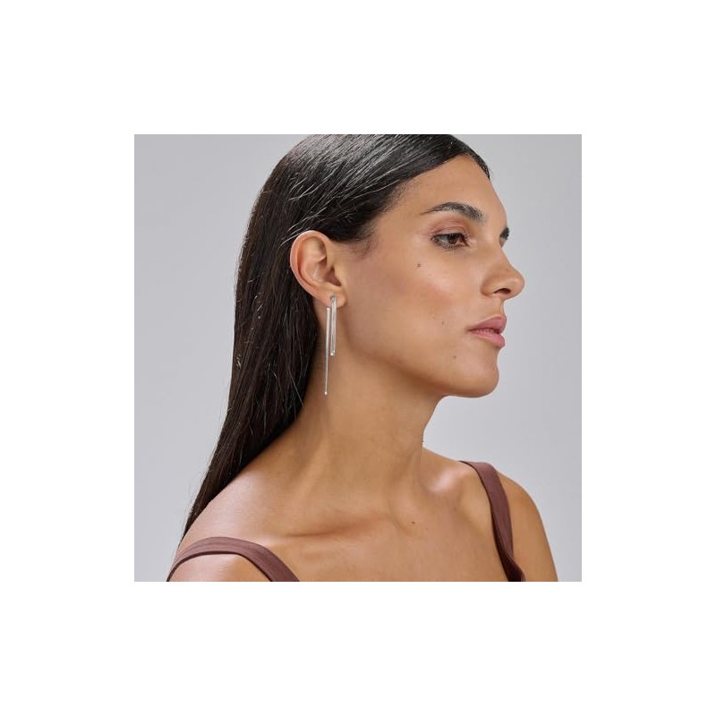 Brosway Essential BNL091 women's snake chain drop earrings in 316L