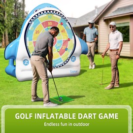 Tzsmat Inflatable Golf Game Set, Outdoor & Beach Golf, Party Darts and Indoor Darts for Backyard, Camping & Outdoor Parties – Ultimate Sports & Recreation Gear for Family
