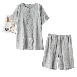 Patient gown,Bedridden Patient Clothes,Tear Away Nursing Clothes with 2 Sides Magic Stickers for Post-Surgery,Incontinence Dialysis Elderly Home Care,Full Open Rip Off Nursing Clothes with Pocket