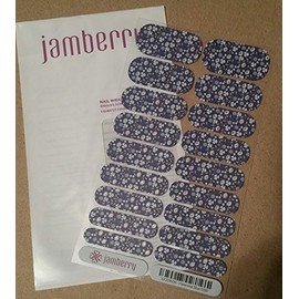 Jamberry Perennial Blue Nail Wrap (Full Sheet) Sister Style 0316 SX201608