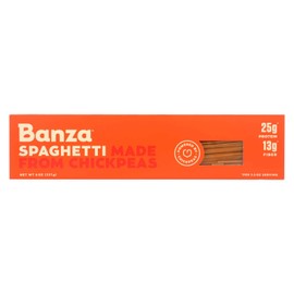 Banza Pasta,Chickpea,Spaghetti 8 oz (Pack of 12)