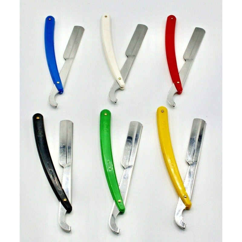 6 x Turkish Cut Throat Razor/Straight Modern Shaving Shavette (6