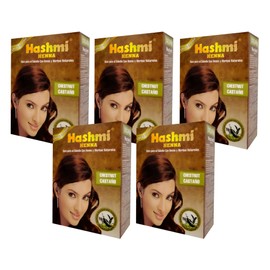 5 HENNA TINTE PARA CABELLO (CASTAÑO) HASHMI | LO MAS NATURAL | SIN MALTRATAR TU CABELLO |
