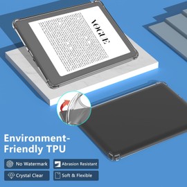 KARFUN 6,8 Zoll Kindle Paperwhite Hülle 2021(11. Generation)-Premium Schutz,Ultraweich,flexibel und transparentes TPU Case (Klar)