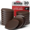 X-Protector Furniture Levelers - 30 PCS 2" - Brown Rubber
