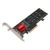 Dual M.2 PCIe NVMe Adapter with PCIe Bifurcation Function SSD