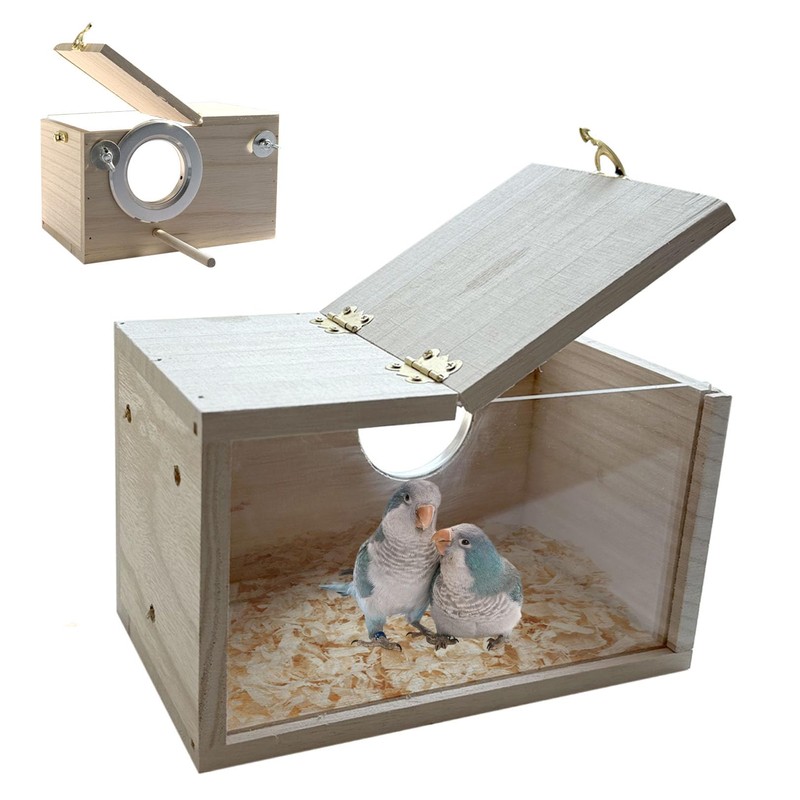 Parakeet Nesting Box, 7.87 X 4.72 X 4.72 inch Bird