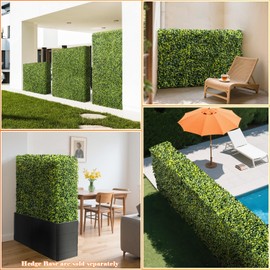 AwnPro 72Wx18Hx12D inches Artificial Boxwood Hedge Wall | Artificial Plant Waterproof Durable Partition Wall | Partition Privacy Panel | Garden Office Partition Wall