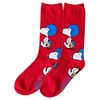 PEANUTS SN1044NJ Nostalgica High Socks Red