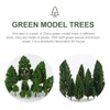 NUOLUX 22pcs Green Mini Tree Set Scenery Architectural Landscape Model