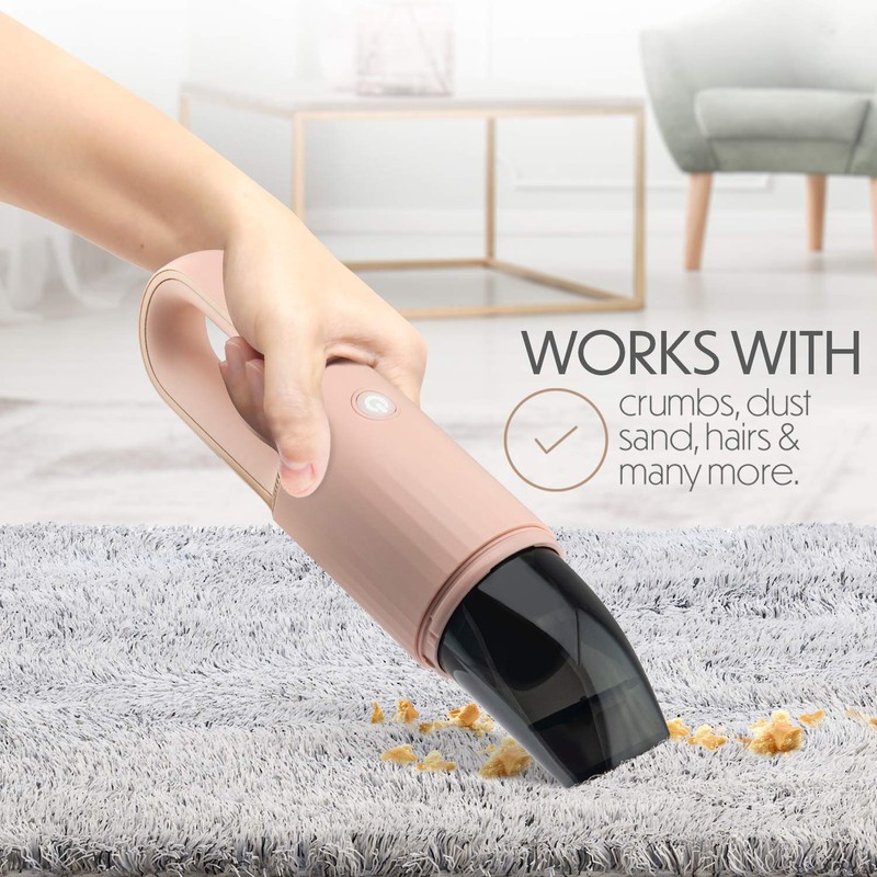 STARUMENT Portable Hand Vacuum Cleaner for Dust Pet Hair Dirt