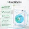 Coconut-Oil Infused Woven Dental Floss, Natural Vegetable Waxed, PFAS-Free, Deep