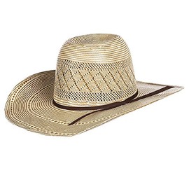 RODEO KING Mens RK603 RK Dusty 4 1/4" Brim Straw Cowboy Hat 73/8 Tan