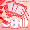 Capoda 41 Pcs Valentine's Day Word Search Game Card Set