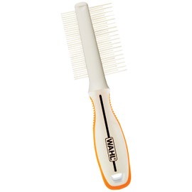 WAHL Premium Flea, Hair Pick, & Finishing Comb with Ergonomic Grips for Dog Grooming, Brushing, Detangling, and Flea Removal – Model 858503