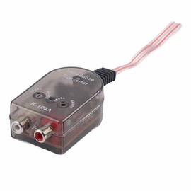 High to Low Line Audio Impedance Converter, Car Converter Adjustable Speaker to Signal Adapter Output Control Amplifier Wiring Fits Modified Level Converters for Wire Gauge