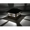 JAYXC HOME 4-Pack Solar Unique Charm Outdoor Post Cap LED