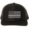 Army Universe Thin White Line USA Flag Snapback Trucker Hat