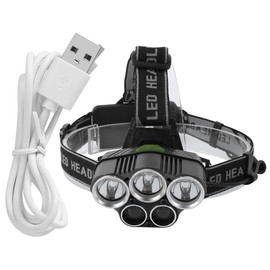 USB Charging T6 Headlamp Waterproof Head Light Lamp Torches Flashlight for Outdoor