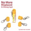 9 Pcs Keychain Cap - Chapstick Holder For Burt's Bees