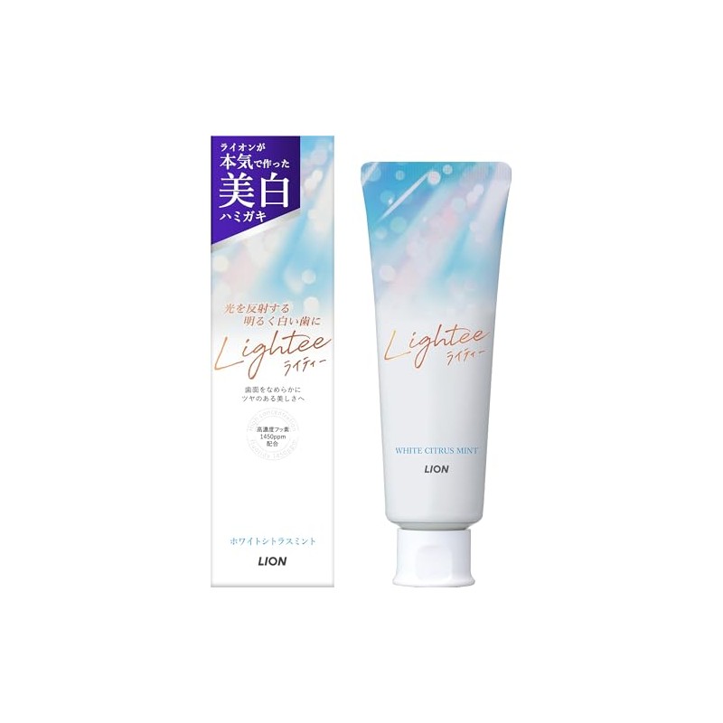 Lightee Toothpaste, White Citrus Mint, 3.5 oz (100 g), Quasi