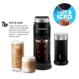Keurig K-Café Barista Bar Single Serve Coffee Maker and Frother, with 3 Brew Sizes, Hot and Cold Coffee Capabilities, 2oz Coffee Shot Button, Black