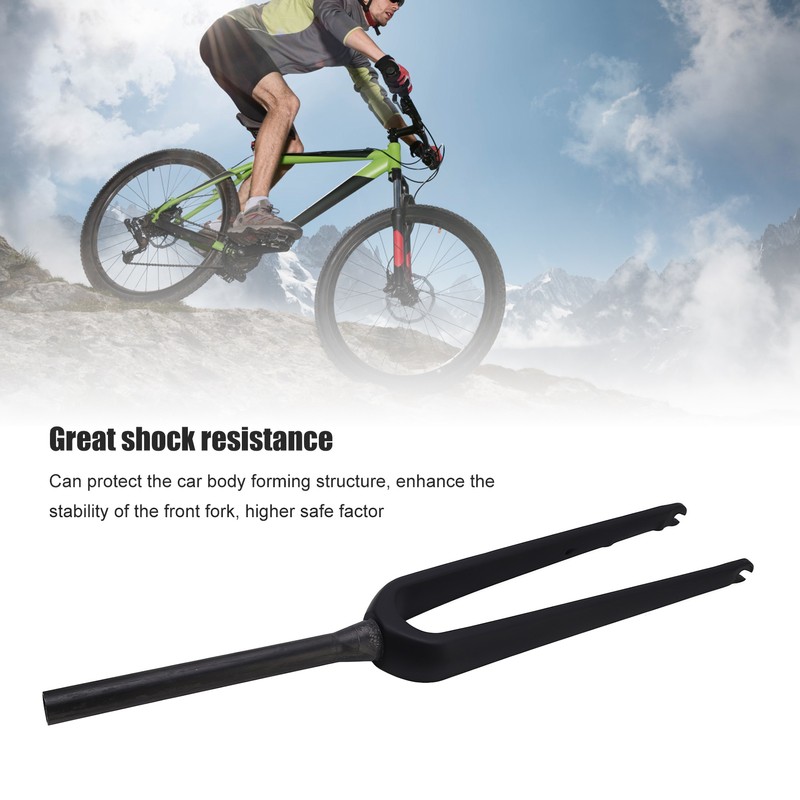 Road Bike Front Fork Carbon Fiber Quick Release Type Flat