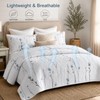 BOV Floral Quilt Set Queen Size 92x96, 100% Cotton Lightweight