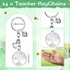 Ecation Teacher Appreciation Gifts Teacher Key Chains Tree Keychain Appreciation