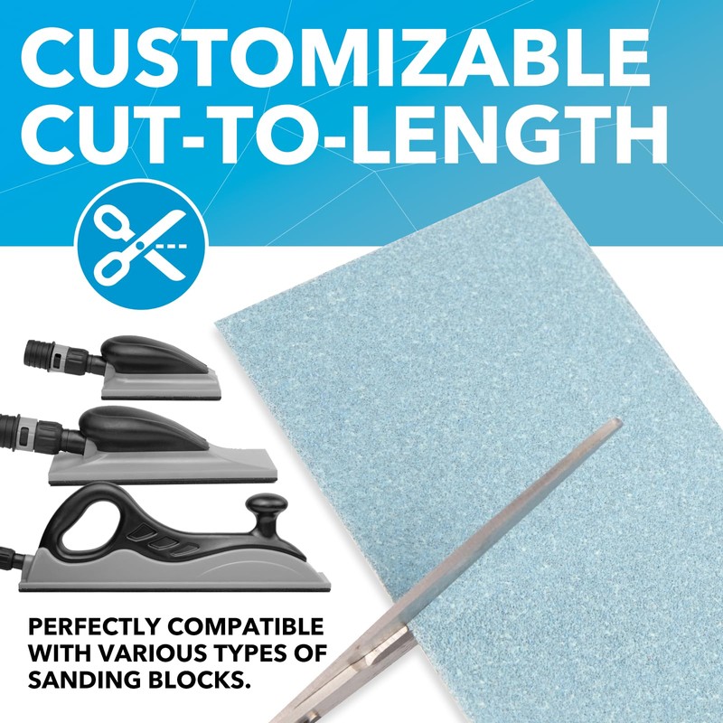 FASTPLUS Sandpaper Roll PSA 400 Grit Ceramic 2-3/4" Wide 20
