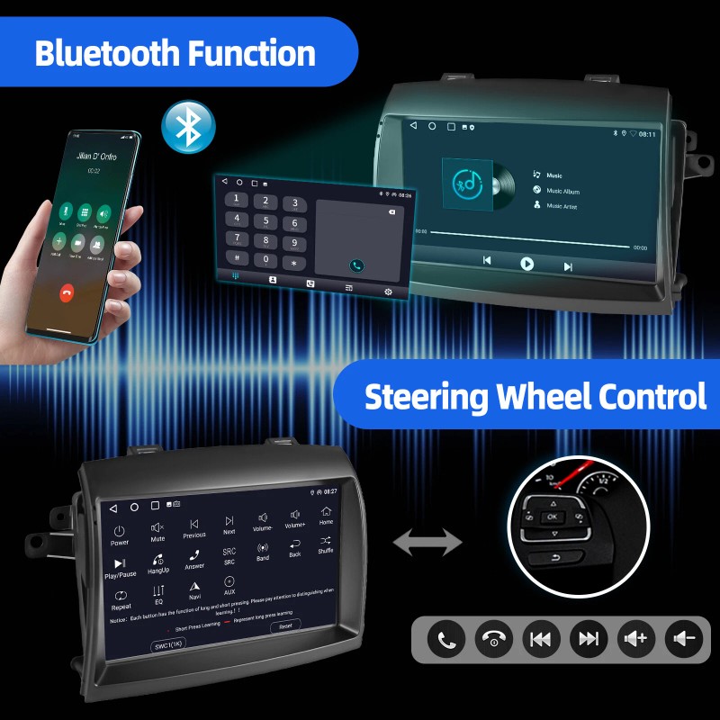ESSGOO For Toyota Sienna 2004-2010 Android 13 Apple Carplay Car