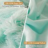 XeGe Faux Fur Throw Pillow Covers, Shaggy Fluffy Cushion Covers,