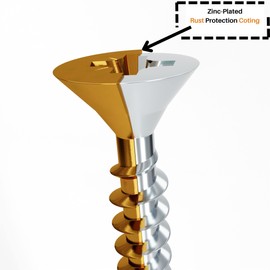 Brackit 206 Piece Drywall Plugs & Anchors Set – Heavy Duty Chipboard Screws Assortment Kit inc. Countersunk Pozi Drive Head Wood Screws – For Repairing, Drilling, Mounting, Building, Furniture and DIY