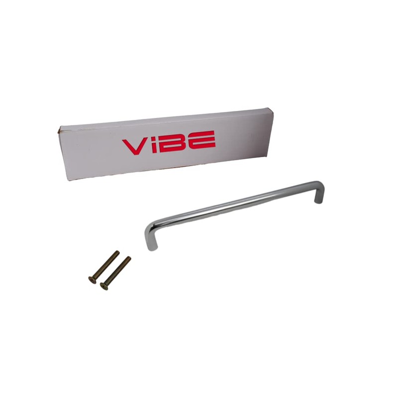 VIBE 19mm Pull Handle Rear Fix Straight 450x19mm on Polished