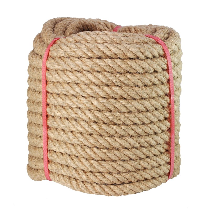 Manila Rope 3/4 Inch x 50 Feet, Twisted Manila Rope
