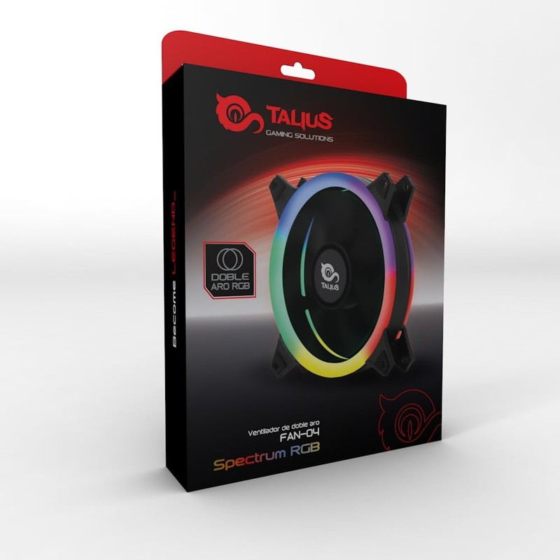 Talius FAN04 Spectrum Dual Ring 12cm PC Fan 12cm 1500RPM