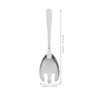 iplusmile 2pcs Stainless Steel Salad Server Set Elongated Thickened Fork